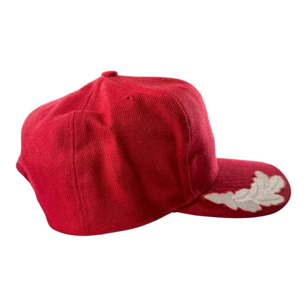 South Vietnam ARVN Military Rank Insignia Red Snapback Hat Floral